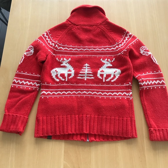 Aritzia TNA orange wool cardigan - Picture 2 of 3